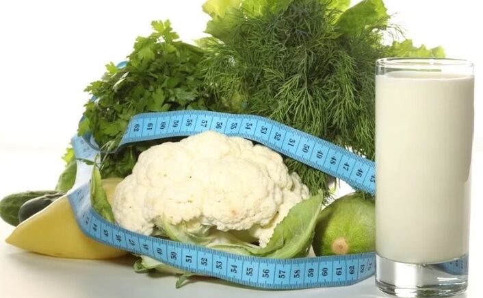 Kéfir et légumes pour perdre du poids