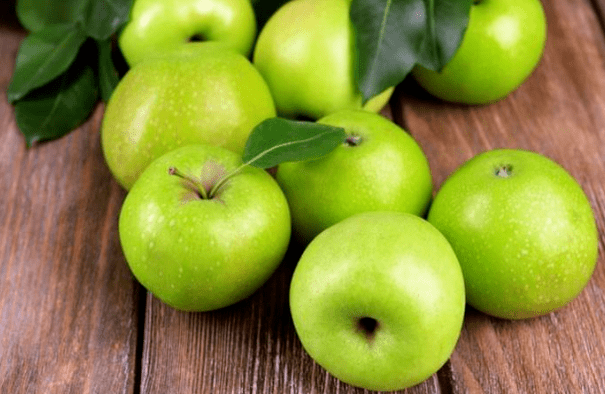 Pommes sur le régime alimentaire