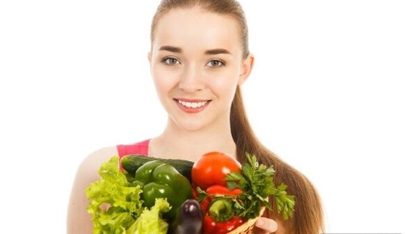 Légumes avec une alimentation saine pour perdre du poids